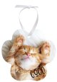Unisub Paw Print Ornament White Gloss 2 Sided Aluminum 50/Case
