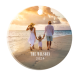 UNISUB ORNAMENT CIRCLE GLOSS WHITE ACRYLIC 0.25