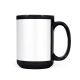 15Oz Full Color Mug Black With White Patch 36 Per Case
