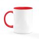 Sublimation Mug Inner Handle Red 11Oz 36 Per Case