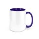 Sublimation Mug Inner Handle Blue 15Oz 36 Per Case