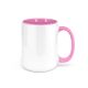 Sublimation Mug Inner Handle Pink 15Oz 36 Per Case