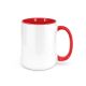 Sublimation Mug Inner Handle Red 15Oz 36 Per Case