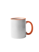 Sublimation Mug Rim And Handle Orange 11 Oz 36 Per Case