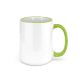 Sublimation Mug Rim And Handle Light Green 15 Oz 36 Per Case