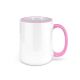 Sublimation Mug Rim And Handle Pink 15 Oz 36 Per Case