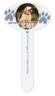 UNISUB GLOSS WHITE ALUMINUM OVAL GARDEN STAKE 10/CASE