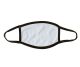 Adult Face Mask Md Poly Front W Cotton Back Black Edge 1000/Cs