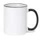 Sublimation Mug Rim Handle Black 11 Oz 36 Per Case