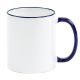 Sublimation Mug Rim Handle Blue 11 Oz 36 Per Case