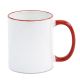Sublimation Mug Rim Handle Red 11 Oz 36 Per Case