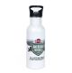 Stainless Steel Water Bottle Silver Straw Top 60 Per Case